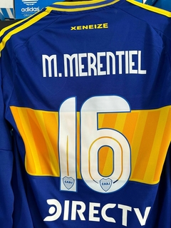 CAMISETA BOCA JUNIORS MERENTIEL MANGA LARGA TITULAR 2025 - comprar online