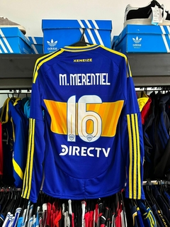 CAMISETA BOCA JUNIORS MERENTIEL MANGA LARGA TITULAR 2025