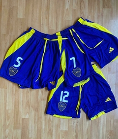 SHORT BERMUDA CON CIERRE PERSONALIZADO BOCA JUNIORS CON NUMERO O SIN NUMERO TITULAR 2025