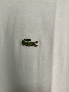 REMERA LACOSTE BLANCA URBANA ALGODON - comprar online