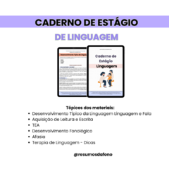 Caderno de Estágio de Linguagem - comprar online