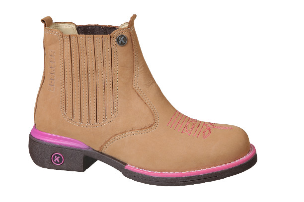 Botina feminina bico deals redondo