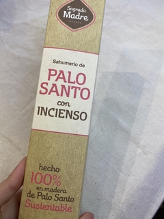 SAHUMERIO PALO SANTO CON INCIENSO