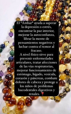 Pulsera de ámbar mix - tienda online