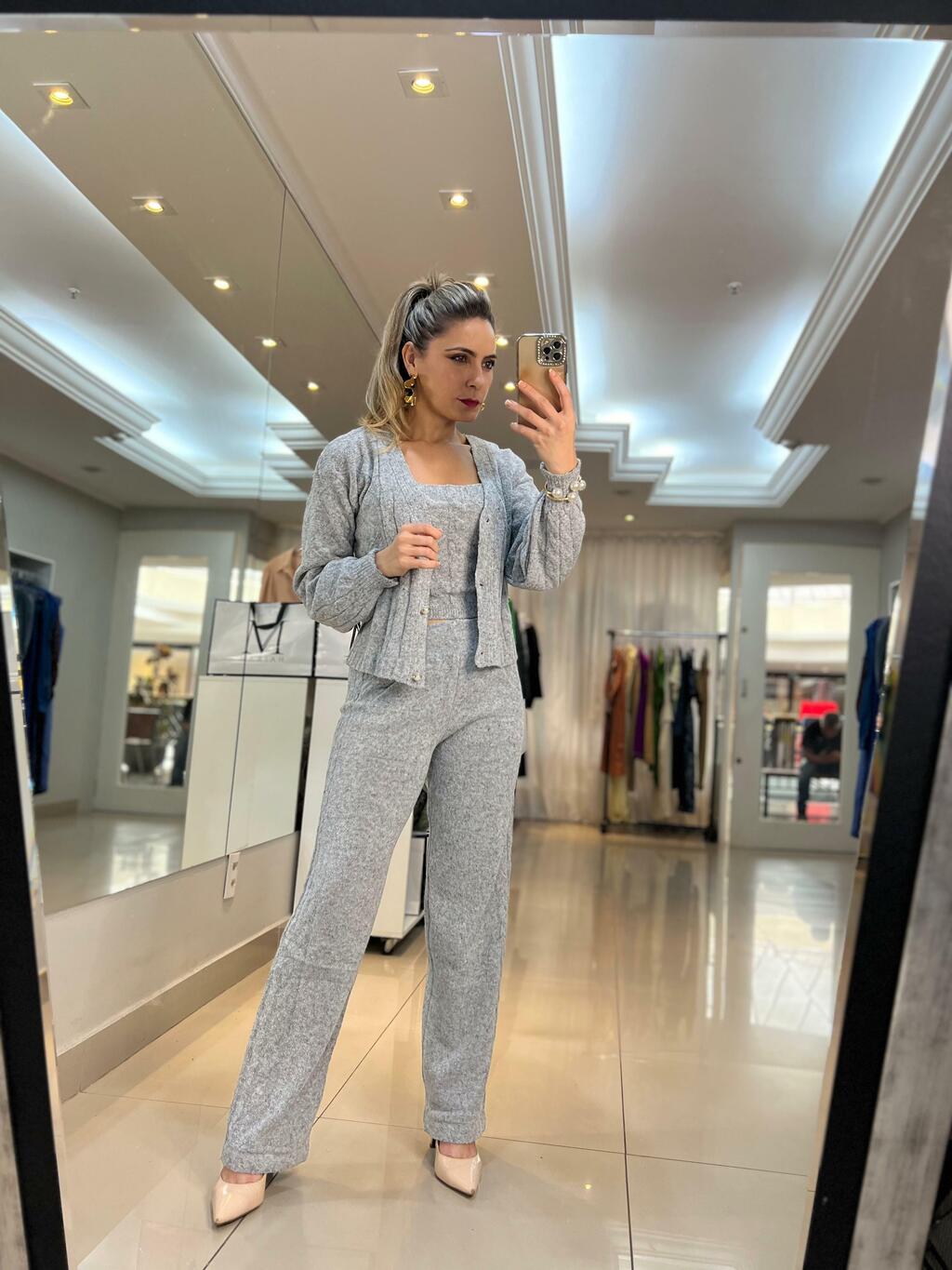 Conjunto top y chaqueta punto sale