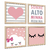 Kit Quadros Decorativo Quarto Infantil Moldura Chuva de Amor