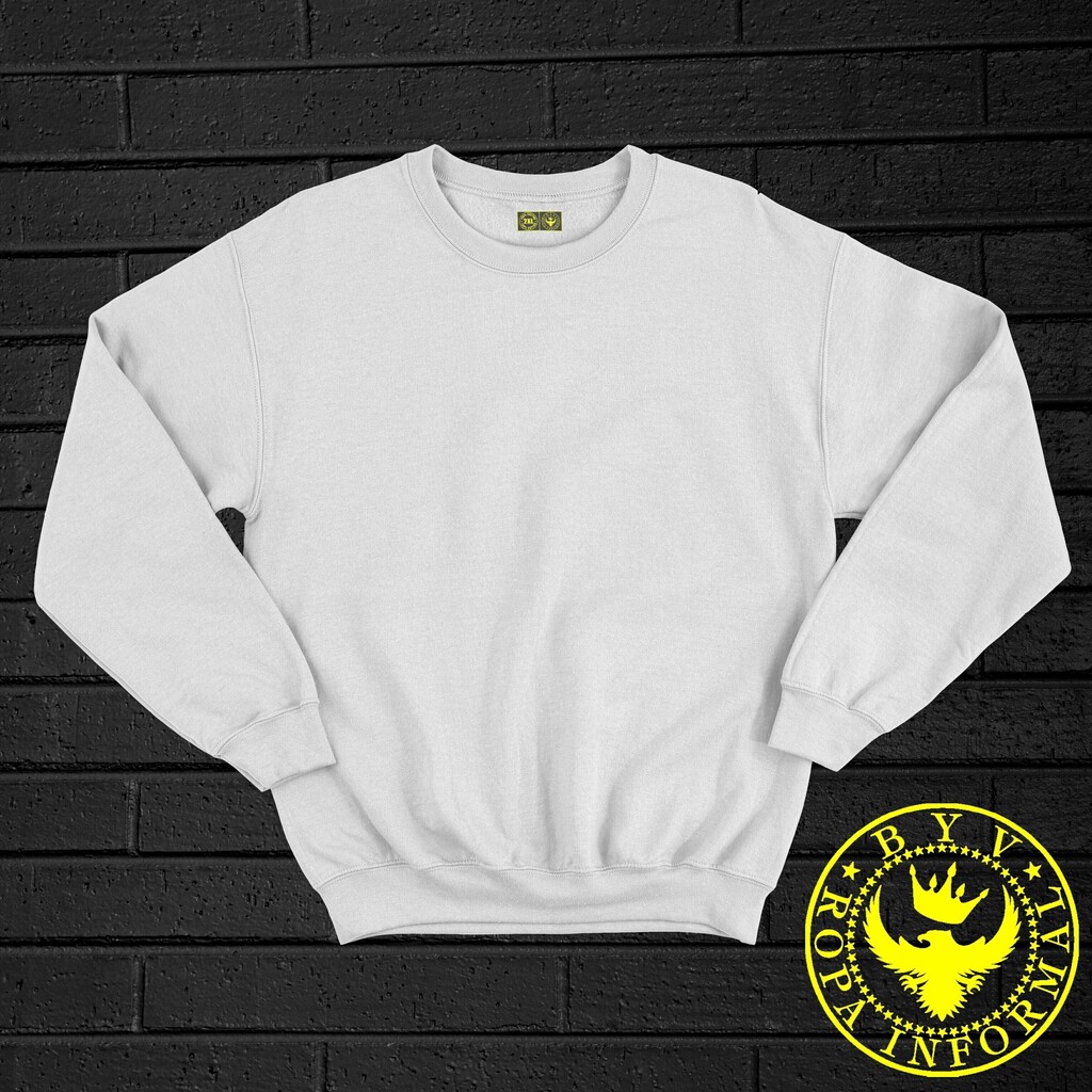 Buzo blanco liso hombre sale