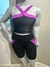 Conjunto Fitness Poliamida Preto e Rosa Plus Size - comprar online