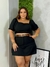 Conjunto Manga 3/4 Preto Plus Size