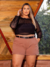 Short Jeans Marrom Plus Size - comprar online