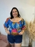 Cropped Lastex Selva Azul Plus Size - loja online