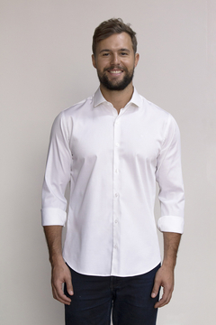 Camisa Dimarsi Slim Fit ML Branco 10072 - Dimarsi Camisaria
