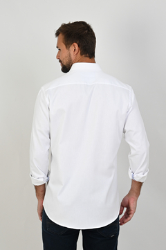 Camisa Dimarsi Slim Fit ML Branca 10048 - comprar online