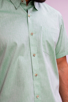 Camisa Dimarsi Regular Fit MC Verde 9953 - comprar online