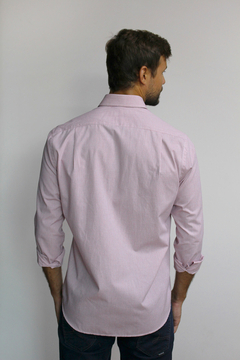 Camisa Dimarsi Regular Fit Manga Longa Xadrez Vermelho 9680 na internet