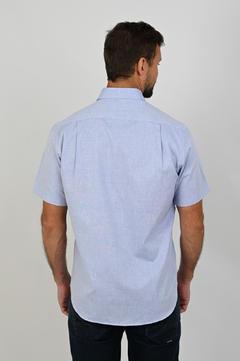 Camisa Dimarsi Regular Fit MC Azul 10045 - comprar online
