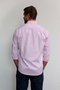 Camisa Dimarsi Regular Fit Manga Longa Xadrez Rosa 9410 na internet