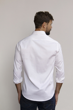 Camisa Dimarsi Slim Fit ML Branco 10072 - loja online