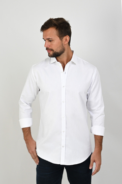 Camisa Dimarsi Slim Fit ML Branca 10048 na internet