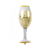 Balão Taça de Champagne Super Shape - Metalizado - unidade
