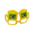 Óculos Chopp Brasil - sem lentes - plástico - unidade