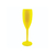Taça de Champagne 180ml Amarela - unidade