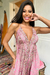 Boho Chic: Vestido Frente Única Curto Pink - loja online