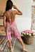 Boho Chic: Vestido Frente Única Curto Pink - comprar online