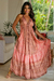 Boho Chic: Vestido Lenço Frente Única Light Pink Gold na internet