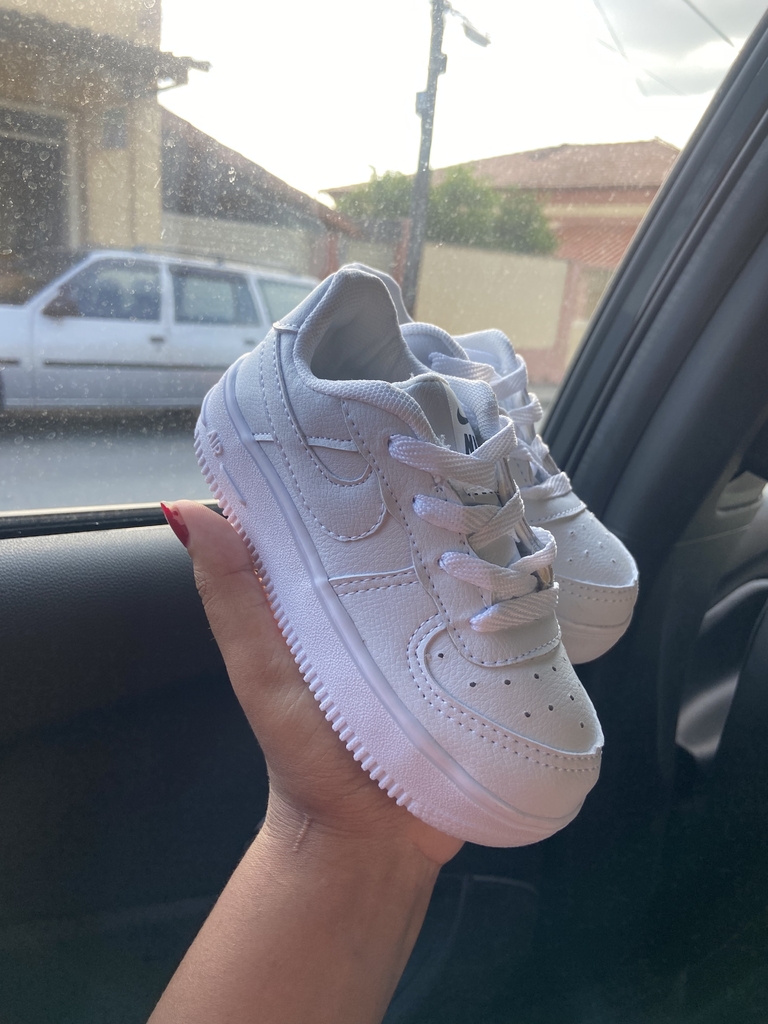 Tenis Air Force AF Classico tradicional branco baby