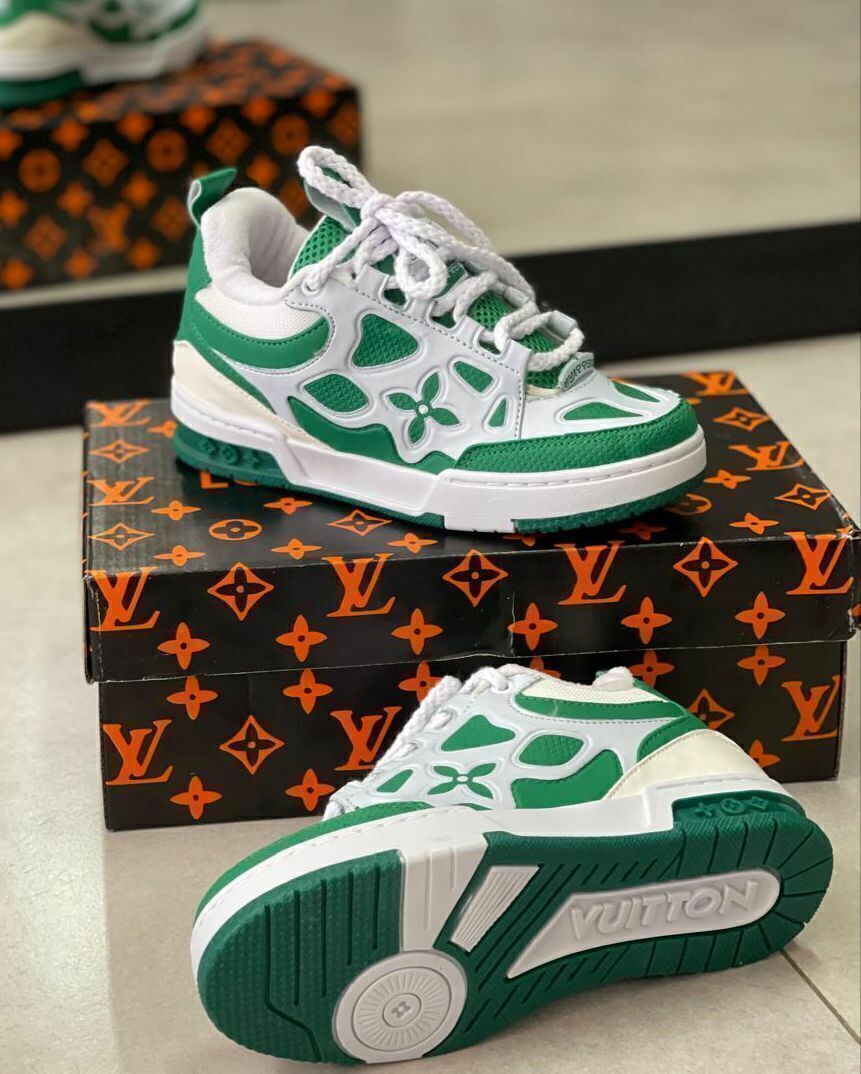 Tenis Louis Vuitton Skate Sneaker Verde Estilo e Conforto