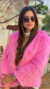 Casaco Maria- Pelo alto Rosa Chiclete - comprar online