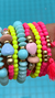 Mix de pulseiras Tassel Pink