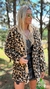 Casaco Elisa- Leopard print com touca - comprar online