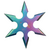 Estrela de arremesso Shuriken rainbow com 6 pontas