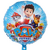 Globo Metalizado Redondo Paw Patrol Celeste 18"