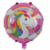 Globo Metalizado Redondo Unicornio Rosa 18"