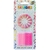 Velas Rayadas Rosa y Fucsia C/12 Bases - Blister x 24u.