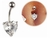 Piercing umbigo coração - comprar online