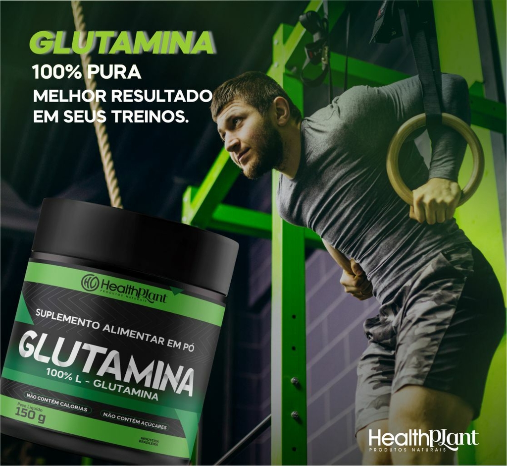 Glutamina 100% L-Glutamina: Potencialize sua Recuperação Muscular