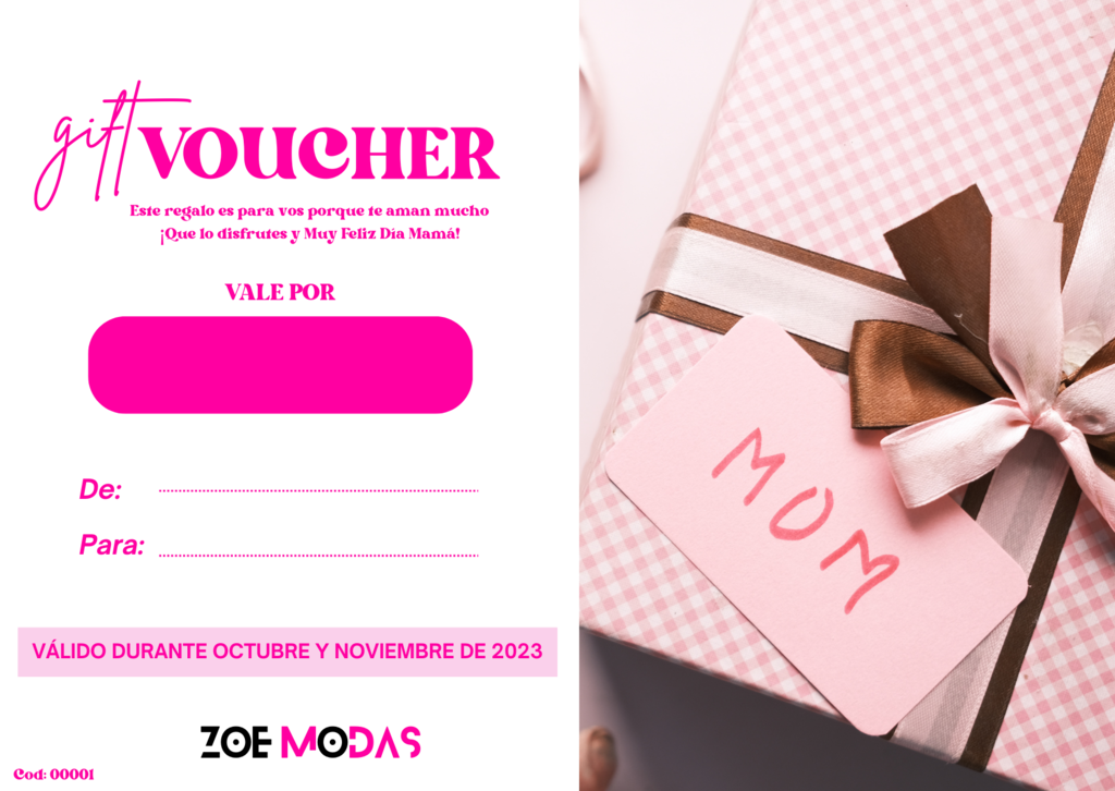 Regalo Especial para Mamá- Gift Voucher - Zoe Modas
