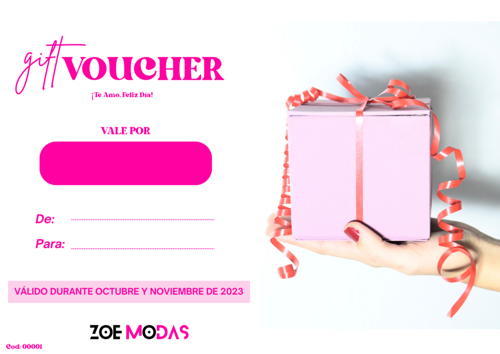 Regalo Especial Feliz Día- Gift Voucher - Zoe Modas