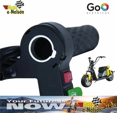 Acelerador e Manopla com Botão de Buzina Scooter Elétrica Citycoco GoO - Moto Nelson