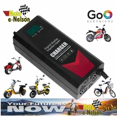 Carregador de Bateria litio Digital 67.2v 3A Scooter Elétrica Citycoco JN-60B Plug 2 pinos - comprar online