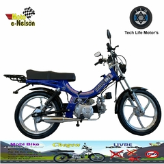 Mobi Bike Azul 50 cc. A Mobilete do Futuro!