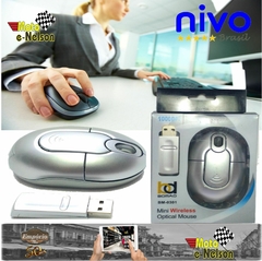 Mouse Bluetooth Sem Fio 2.0 1000 Dpi 27 Mhz Compatível Mac E Pc Plug and Play