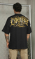 CAMISETA MASCULINA OVERSIZED EXPANSIVE PRETA/DOURADO