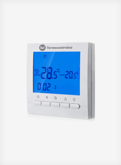 Termostato Ambiente Programable C botones A Pilas
