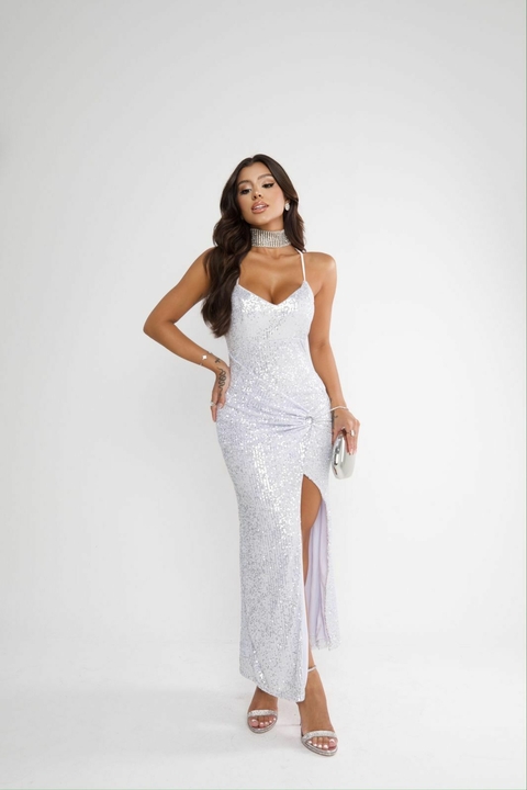 Clarice sequin cape dress hot sale