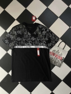 Playera guess gris clearance